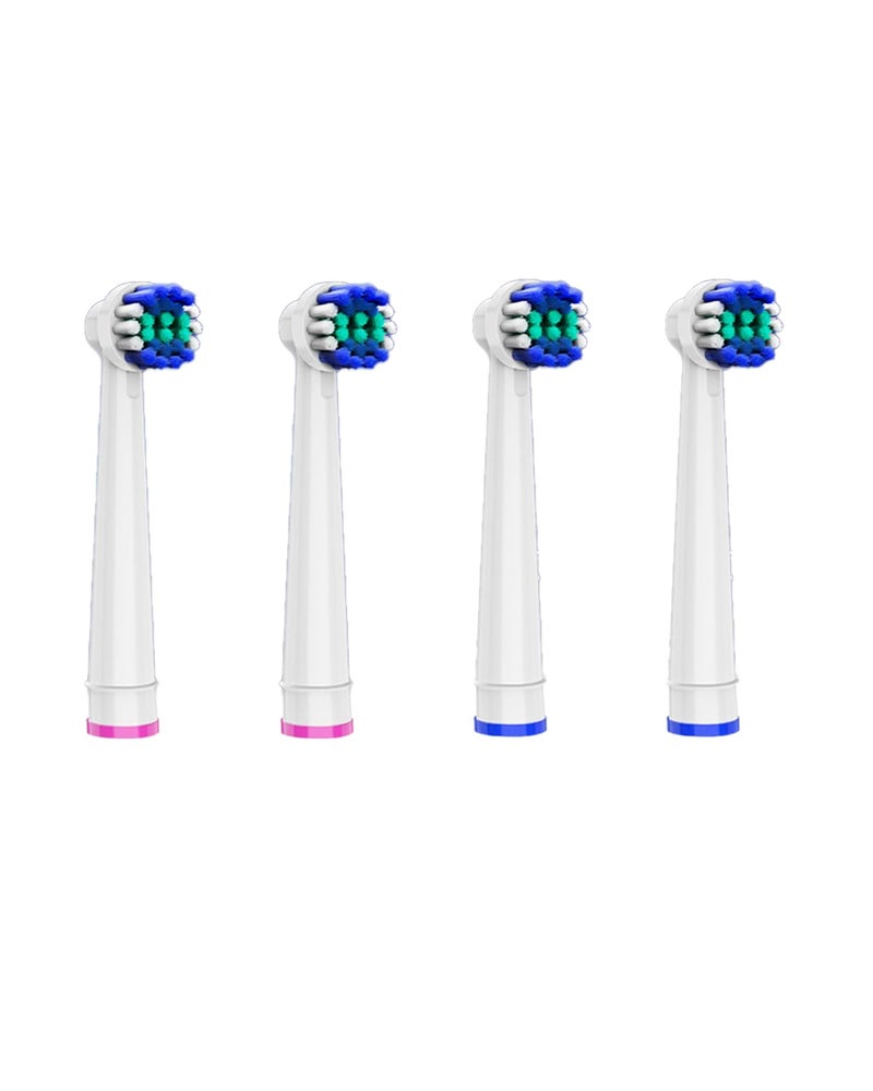 YTEATH PRO Replacement Electric Toothbrush Heads for Y06W, 4 Pack (White, 1 Count (Pack of 4))